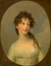 Muligvis Franciska Krasinska, hertuginde af Kurland, ca. 1790 (olie på lærred)