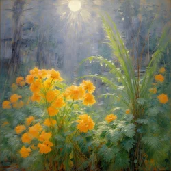 Blomster 104, ca. 2024 (olie på lærred)