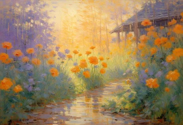 Blomster 109, ca. 2025 (olie på lærred)