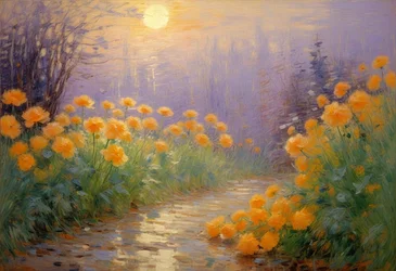 Blomster 112, ca. 2025 (olie på lærred)