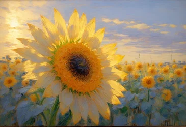 Blomster 117, ca. 2025 (olie på lærred)
