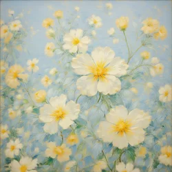Blomster 19, ca. 2020 (olie på lærred)