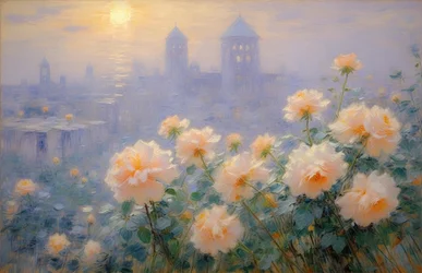Blomster 25, ca. 2021 (olie på lærred)