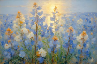 Blomster 31, ca. 2021 (olie på lærred)