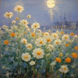 Blomster 36, ca. 2021 (olie på lærred)