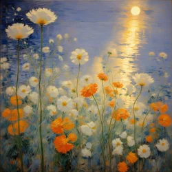 Blomster 38, ca. 2021 (olie på lærred)