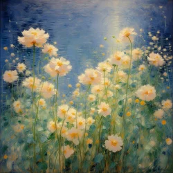 Blomster 39, ca. 2021 (olie på lærred)
