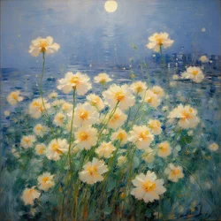 Blomster 40, ca. 2021 (olie på lærred)