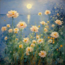 Blomster 41, ca. 2022 (olie på lærred)