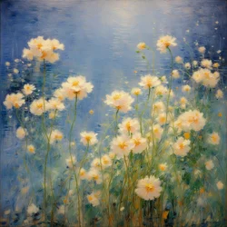 Blomster 42, ca. 2022 (olie på lærred)