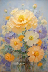 Blomster 45, ca. 2022 (olie på lærred)