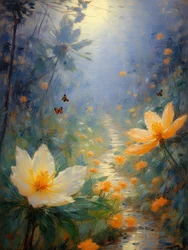 Blomster 69, ca. 2022 (olie på lærred)