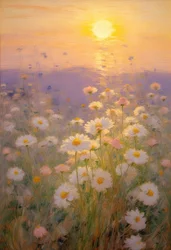 Blomster 87, ca. 2023 (olie på lærred)