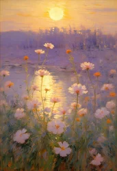Blomster 89, ca. 2023 (olie på lærred)