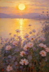 Blomster 90, ca. 2023 (olie på lærred)