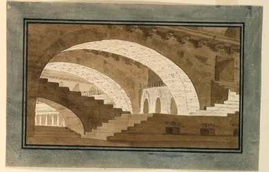 Scenedesign, interiør i kælderen i paladset