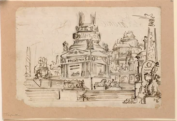 Scenedesign, piedestal af monument