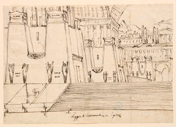 Scenedesign til Semiramide af Gioachino Rossini