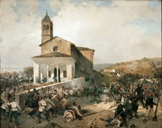 Slaget ved San Fermo (olie på lærred)