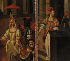 Firedobbelt dobbeltsidet skærm, ca.1700