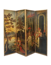 Firedobbelt dobbeltsidet skærm, ca.1700