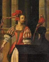 Firedobbelt dobbeltsidet skærm, ca.1700