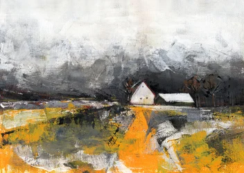 Abstrakt vintergård