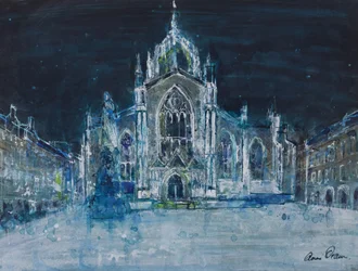 St Giles om natten