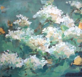 Blomster i den hvide have