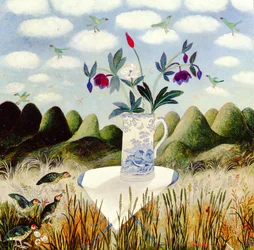 Fugle i deres himmel, 2002 (akryl)