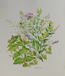 Blomster stilleben 4, 2021 (maleri)