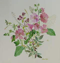 Stilleben blomster 3 , 2021 (maleri)
