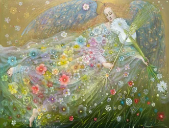 Angel of the Wheat, 2018 (olie på belgisk linned)