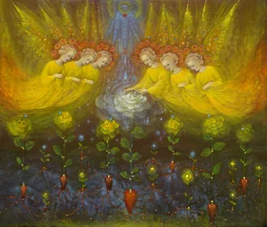 Heavenly Garden, 2020 (olie på belgisk linned)