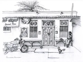 General store, 2019 (grafitblyant)