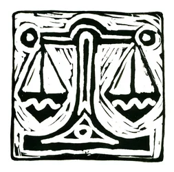 Horoskop (Vægten), 2017 (linnedtryk)