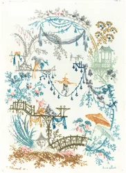 Kinesisk arabesk med en tightrope Walker, ca. 1795.