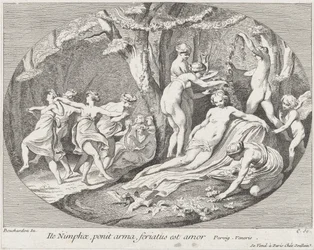 Gå Nymfer, som lægger deres våben, Kærligheden hviler!, 1730-60.
