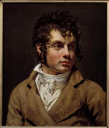 Portræt af mand, maleri af Anne Louis Girodet de Roucy-Trioson (Anne-Louis Girodet de Roucy Trioson