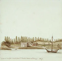 Major van Rensselaers hus nær Albany, New York