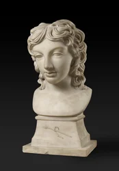 Busteportræt af prins Henrik Lubomirski i karakteren af Bacchus, ca. 1787 (carrara marmor)