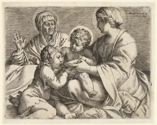 Madonna og barn med de hellige Elizabeth og Johannes Døberen