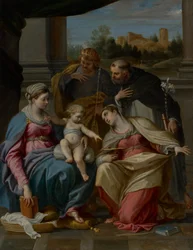Madonna med barnet og de hellige Lucia, Dominikus og Ludvig af Frankrig