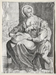 Madonna med den hvide ravn, 1500-tallet.