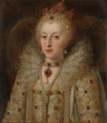 Portræt af Elizabeth I, dronning af England, 1550-99