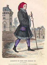 En bourgeois i Paris under kong Charles VII - Borgerlig parisisk mand under Charles VII