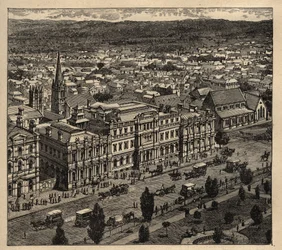 Adelaide - Australien - 1890 - gravering 1890