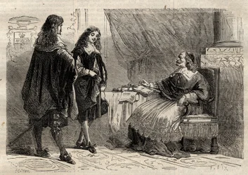Kardinal Mazarin og Jean-Baptiste Colbert, franske statsmænd