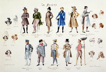 Figurer fra Puccinis opera La Bohème (1896)