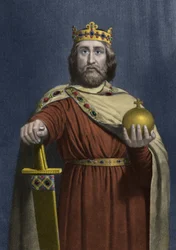 Karl den Store (Carolus Magnus, 742-814), frankernes konge og kristen kejser i Vesten